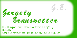 gergely brauswetter business card